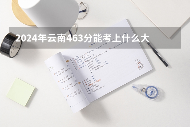 2024年云南463分能考上什么大学?