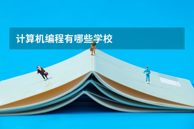 计算机编程有哪些学校