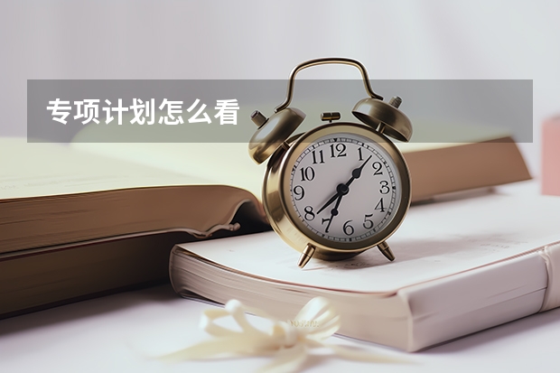 专项计划怎么看