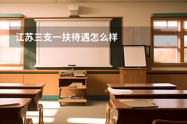 江苏三支一扶待遇怎么样