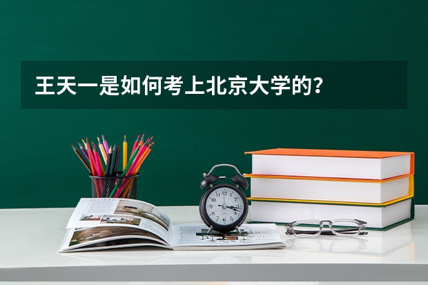 王天一是如何考上北京大学的？