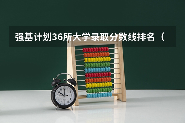强基计划36所大学录取分数线排名（佛山大学录取分数线2024）
