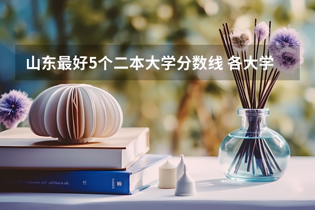 山东最好5个二本大学分数线 各大学录取山东考生分数线