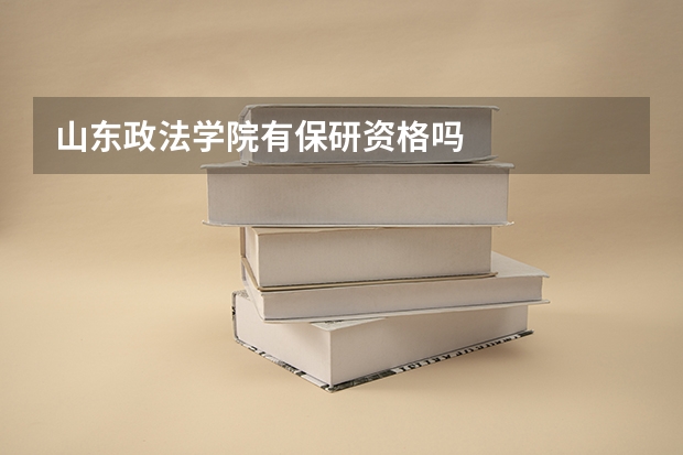 山东政法学院有保研资格吗