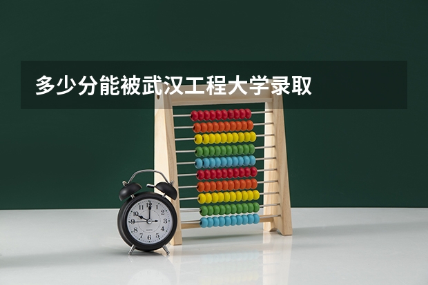 多少分能被武汉工程大学录取