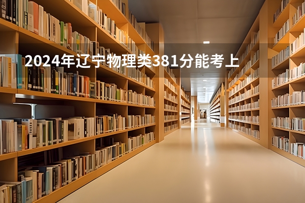 2024年辽宁物理类381分能考上什么大学？