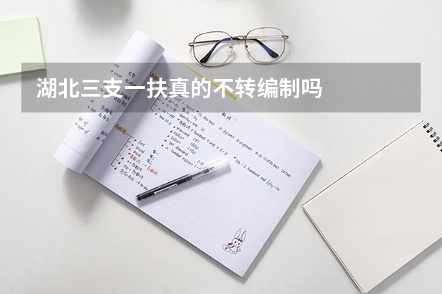 湖北三支一扶真的不转编制吗
