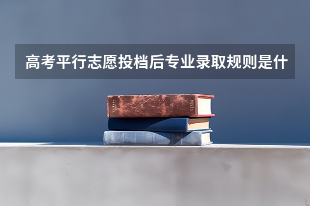 高考平行志愿投档后专业录取规则是什么