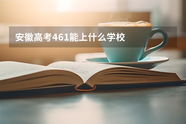 安徽高考461能上什么学校