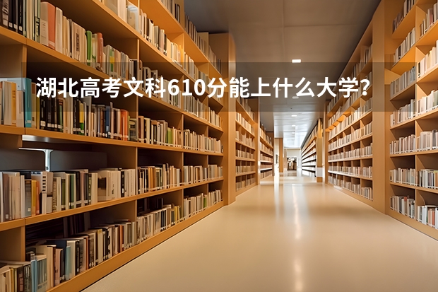 湖北高考文科610分能上什么大学？