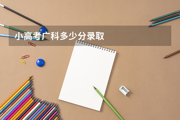 小高考广科多少分录取