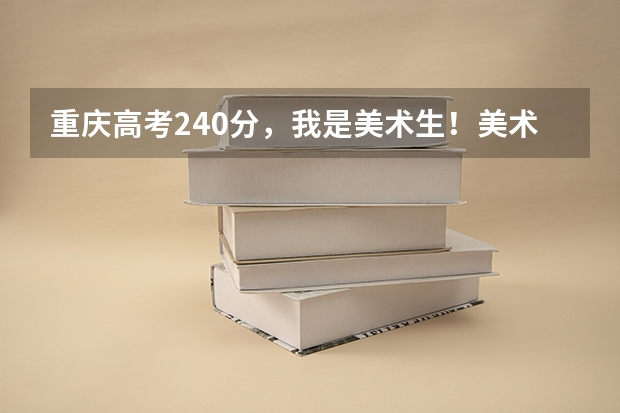 重庆高考240分，我是美术生！美术刚好过了专科线！能上个什么大专的学校呢？