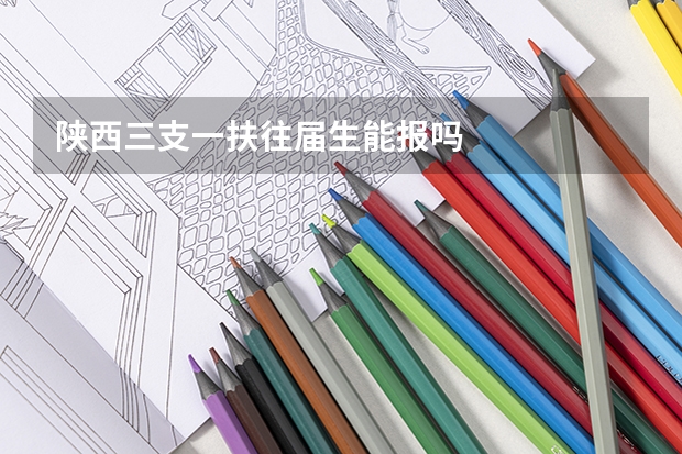陕西三支一扶往届生能报吗