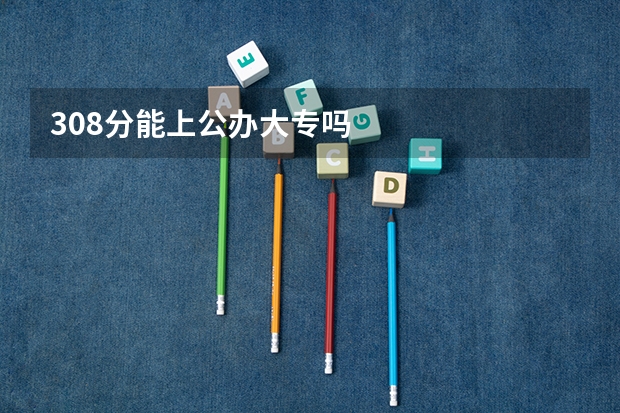 308分能上公办大专吗