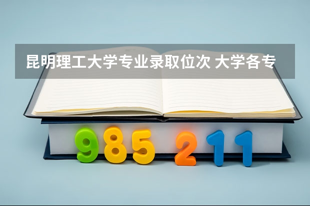 昆明理工大学专业录取位次 大学各专业录取位次河南