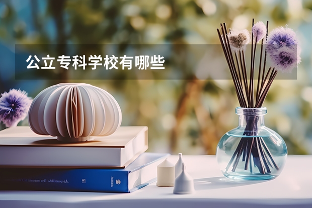 公立专科学校有哪些