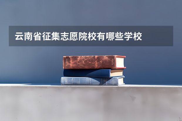 云南省征集志愿院校有哪些学校