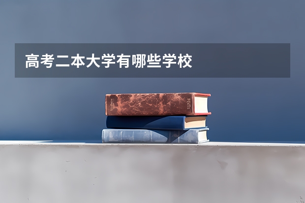高考二本大学有哪些学校