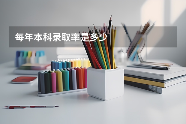 每年本科录取率是多少