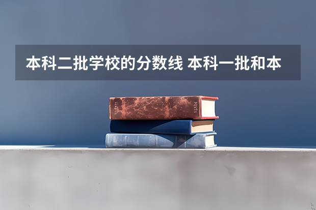 本科二批学校的分数线 本科一批和本科二批的分数线