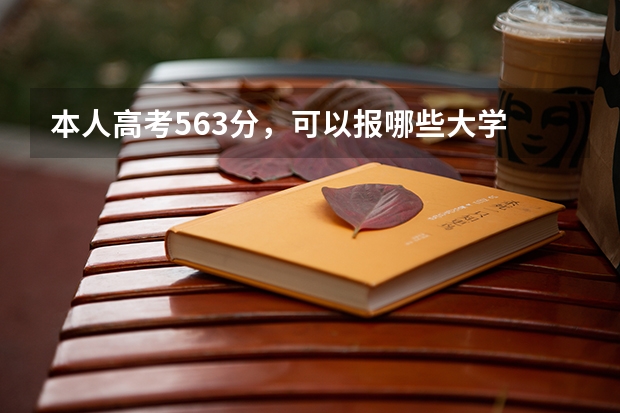 本人高考563分，可以报哪些大学