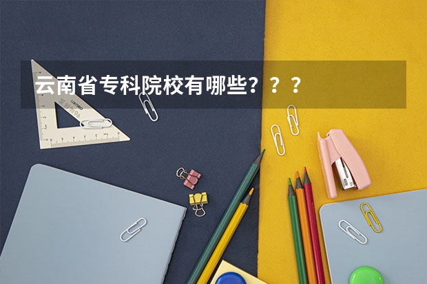 云南省专科院校有哪些？？？