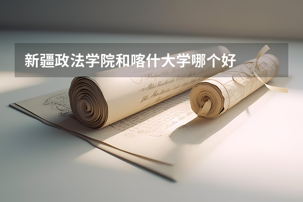 新疆政法学院和喀什大学哪个好
