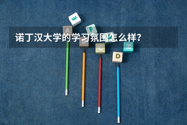 诺丁汉大学的学习氛围怎么样？