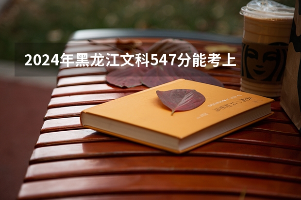 2024年黑龙江文科547分能考上什么大学？