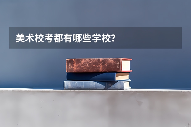 美术校考都有哪些学校？
