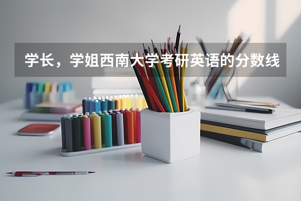 学长，学姐西南大学考研英语的分数线是多少