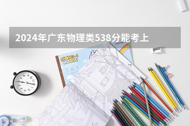 2024年广东物理类538分能考上什么大学？