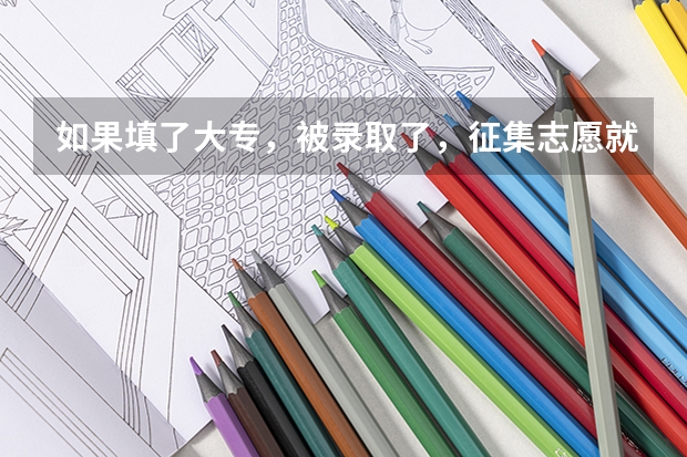 如果填了大专，被录取了，征集志愿就不能填了吗？如果没填大专，征集志愿也没录取，是不是没学上了？