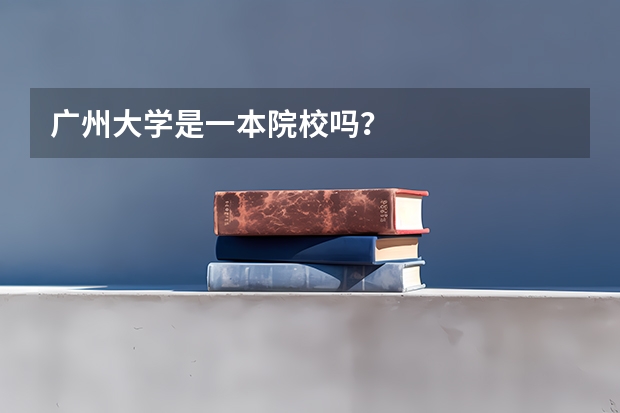 广州大学是一本院校吗？