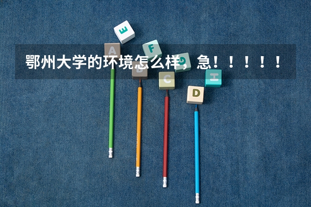 鄂州大学的环境怎么样，急！！！！！