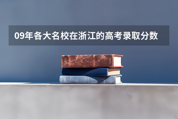 09年各大名校在浙江的高考录取分数线(哪3所985大学,地理位置好,录取分数低,值得报考?)