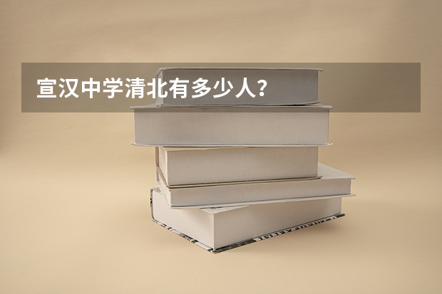宣汉中学清北有多少人？