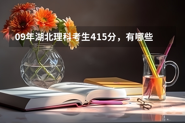 09年湖北理科考生415分，有哪些三本的院校比较有希望录取啊？