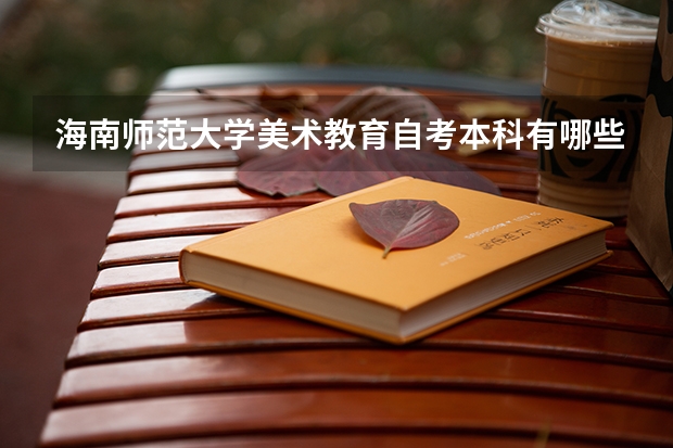 海南师范大学美术教育自考本科有哪些科目?