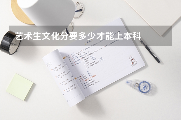 艺术生文化分要多少才能上本科