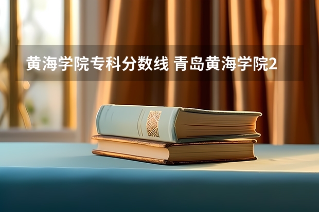 黄海学院专科分数线 青岛黄海学院2023录取分数线