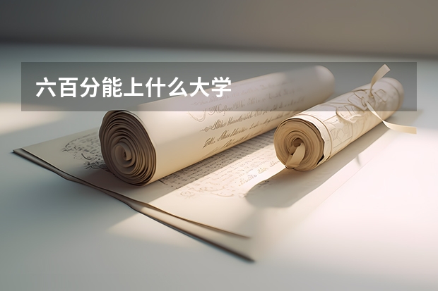 六百分能上什么大学