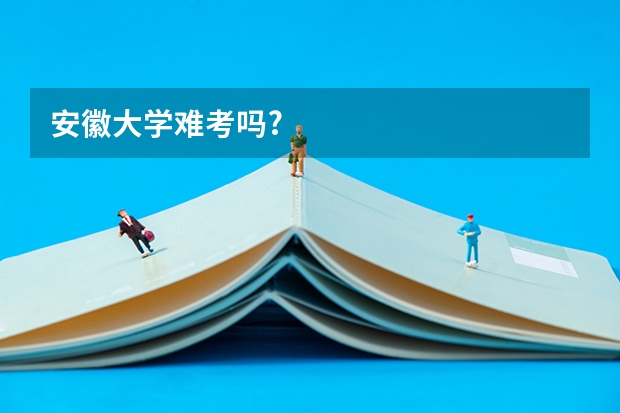 安徽大学难考吗?