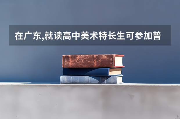 在广东,就读高中美术特长生可参加普通类小高考吗