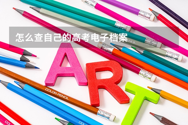 怎么查自己的高考电子档案