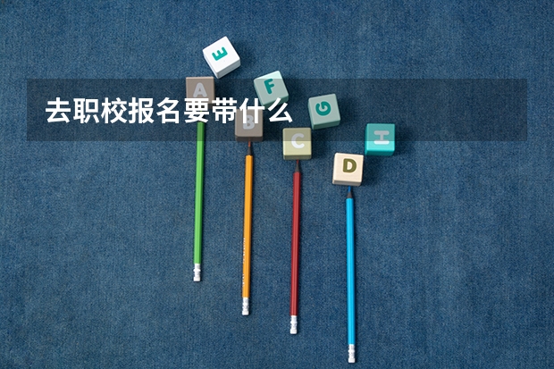 去职校报名要带什么