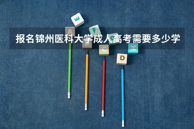 报名锦州医科大学成人高考需要多少学费？