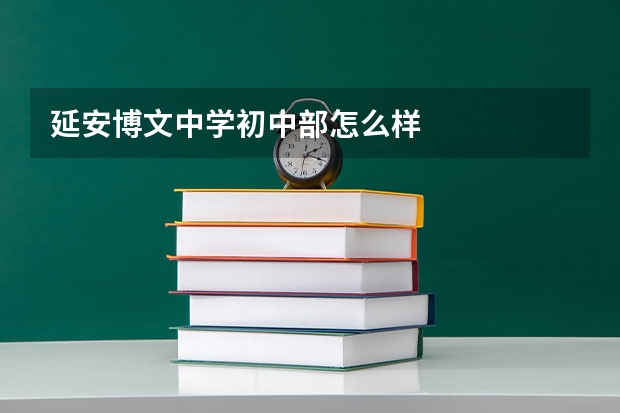 延安博文中学初中部怎么样