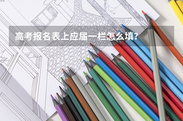 高考报名表上应届一栏怎么填？