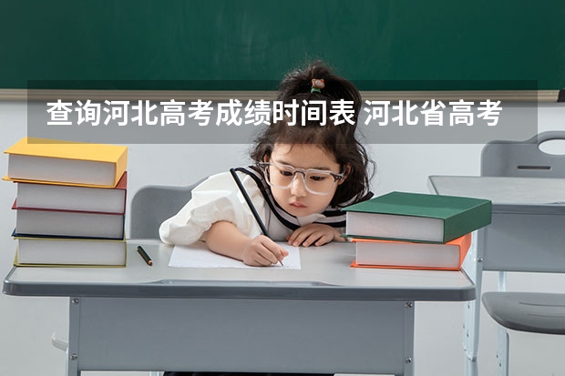 查询河北高考成绩时间表 河北省高考几点出分